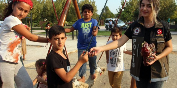 Parka polis, vatandaşa huzur geldi