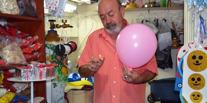 Baloncu amcadan helyum testi