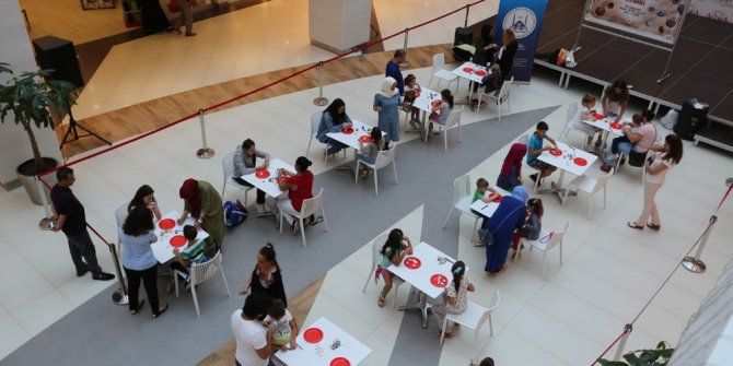 Taşları boyadılar