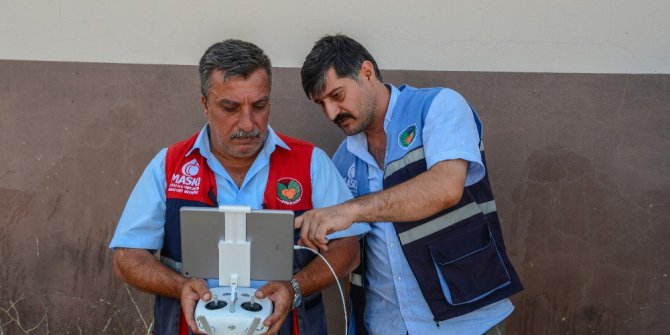 Kaçak su kullanımına havadan takip