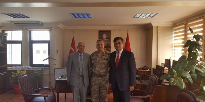 Başkan Yalçın ve Tuğgeneral Yücel bir araya geldi