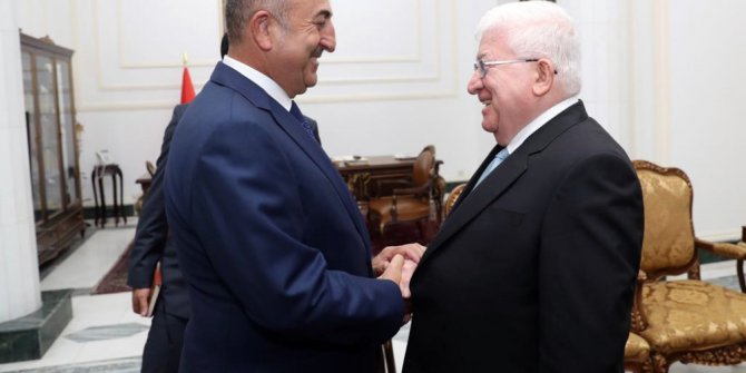 Dışişleri Bakanı Çavuşoğlu Irak Cumhurbaşkanı Masum ile görüştü