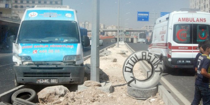 Şanlıurfa’da zincirleme kaza : 1 yaralı