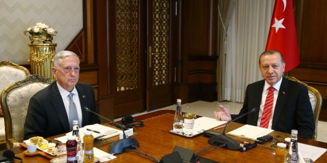 Cumhurbaşkanı Erdoğan, ABD Savunma Bakanı Mattis’i kabul etti