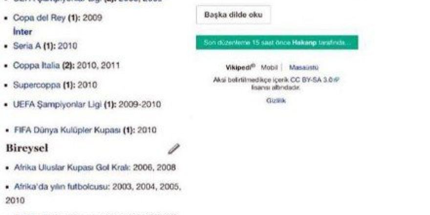 Samuel Eto’o’dan Başkan Öztürk’e Sert Cevap