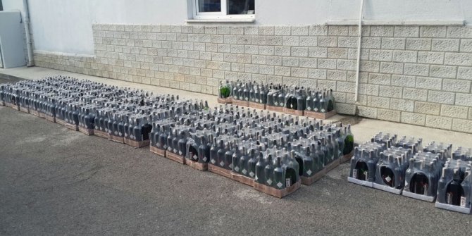 Jandarmadan kaçak içki operasyonu