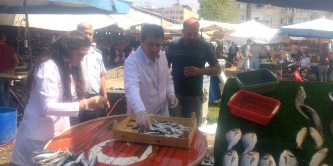 Salihli’de balık tezgahları denetlendi