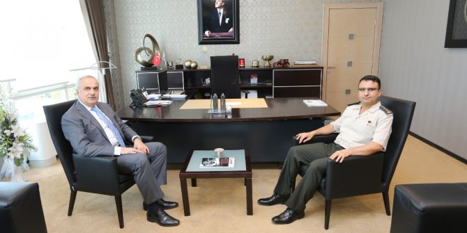 Başkan Kösemusul Albay Yiğit’i ağırladı