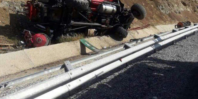 Elazığ’da arazöz devrildi: 1 ölü