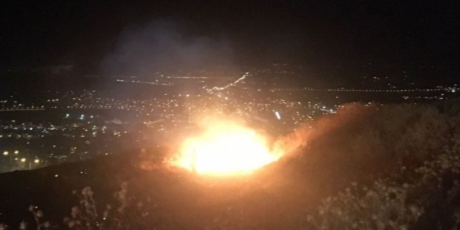 Evlilik teklifi yangın çıkardı