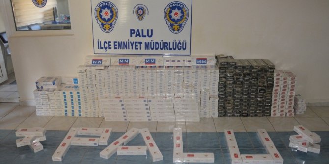 Elazığ’da 6 bin paket kaçak sigara ele geçirildi