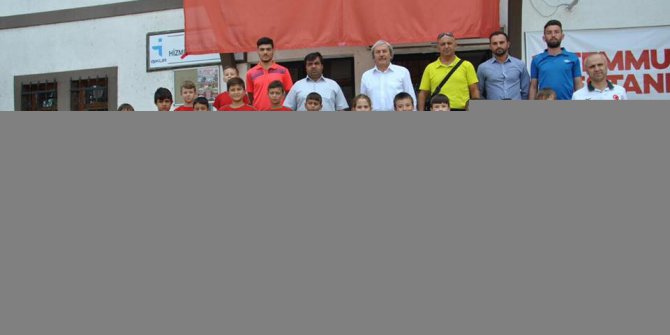 Yaz spor okulları öğrencilerinden teşekkür ziyareti