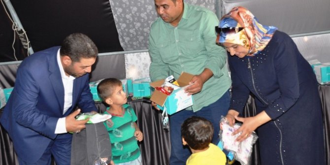 Bayram öncesi Suriyeli yetimler unutulmadı