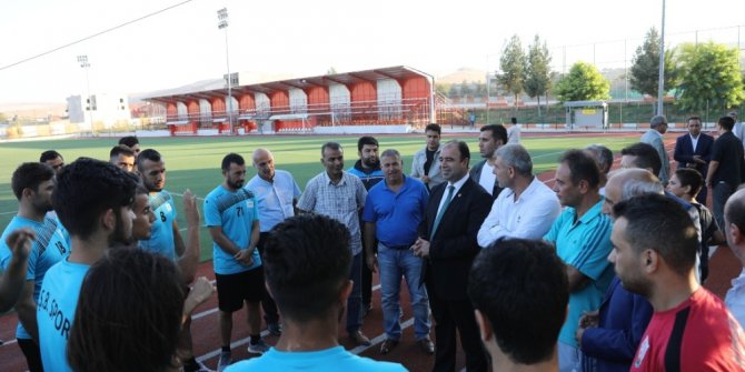 Çiftçi Büyükşehir Belediyesporlu futbolcularla buluştu