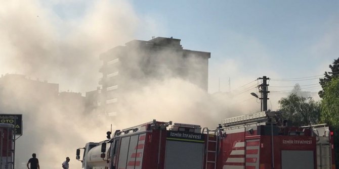 Süpermarketin deposunda yangın