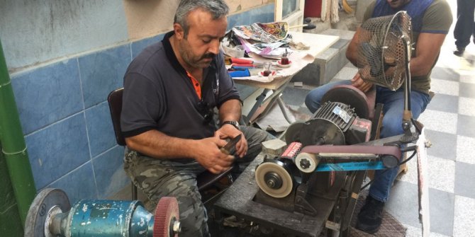 Bıçakçılarda ’bileme’ mesaisi