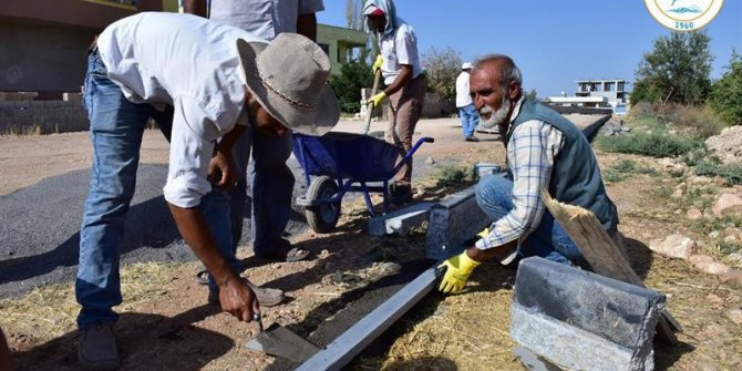 Kilitli parke taşı çalışmaları aralıksız sürüyor