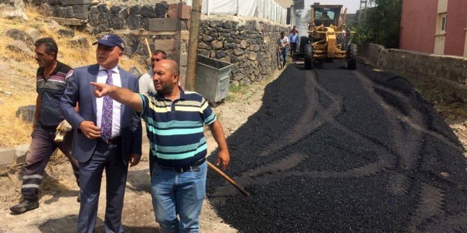 Dumlu asfaltlanıyor