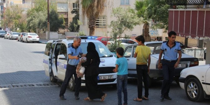 Zabıta bayram öncesi dilencileri topladı