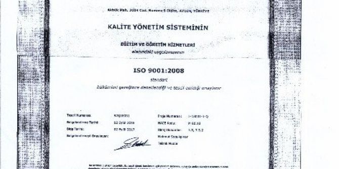 Akbük Nurullah Kocabıyık İlkokulu, Iso 9001-2008 Kalite Belgesine Layık Görüldü