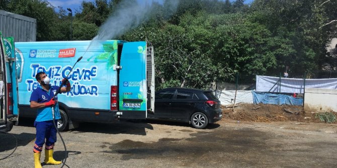 Kurban satış alanlarındaki kötü kokuya lavantalı önlem