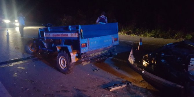 Akçakoca’da pat pat kazası: 3 yaralı