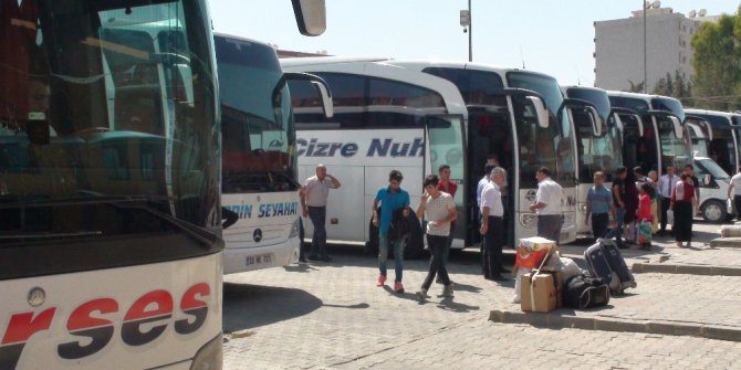 Kızıltepe otogarında Kurban Bayramı yoğunluğu