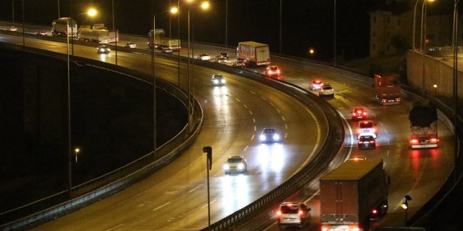 Kocaeli TEM’de trafik normal seyrinde