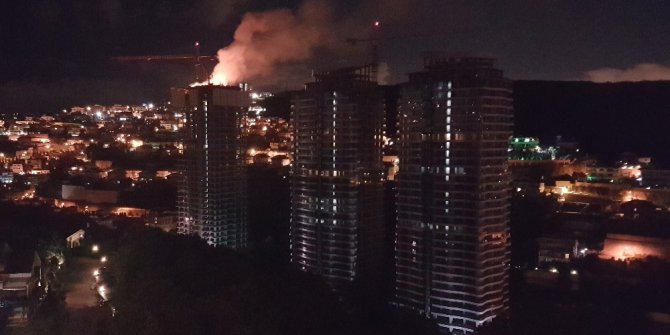 Beykoz’da lüks sitede yangın paniği