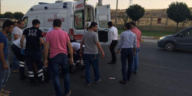 Kamyonetin çarptığı kadın yaralandı