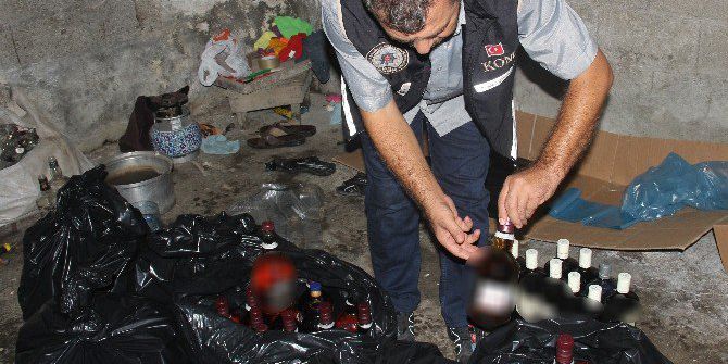 İlkokula 50 Metre Uzaklıkta Sahte İçki İmalathanesi