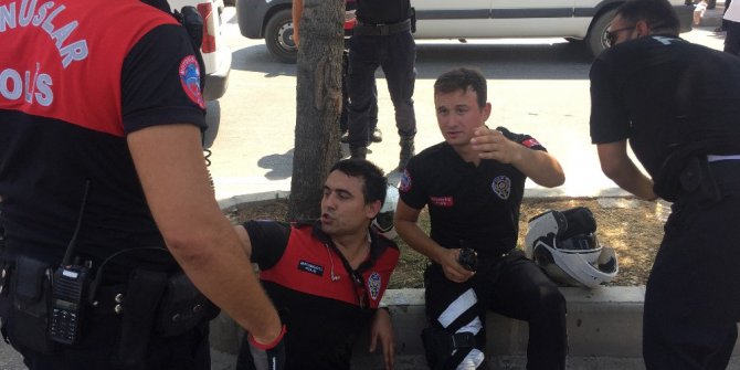 Adana’da trafik kazasında 2 polis yaralandı