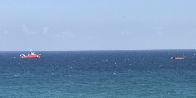 Kilyos açıklarında ikiye bölünen geminin yakıtı yarın alınacak