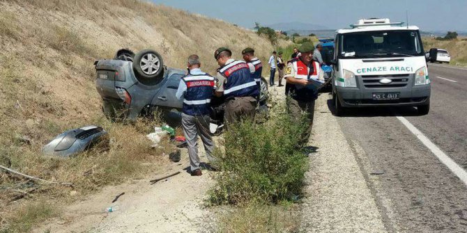 Manisa’da düğün konvoyunda kaza: 1 ölü, 5 yaralı