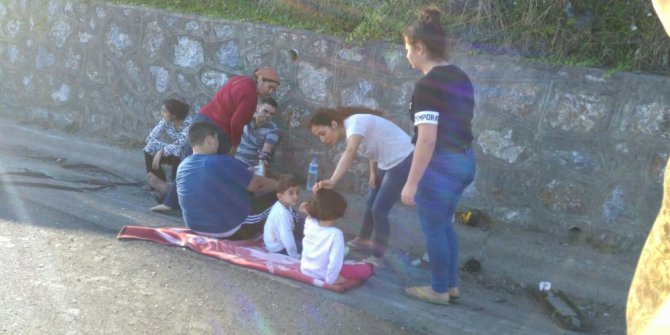 Akçakoca’da trafik kazası 2 yaralı