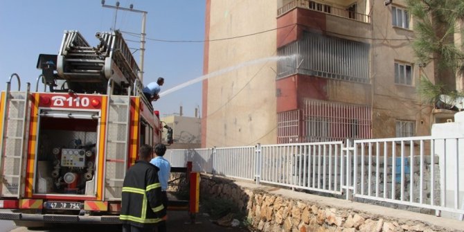 Nusaybin’de ev yangını: 1 kişi zehirlendi