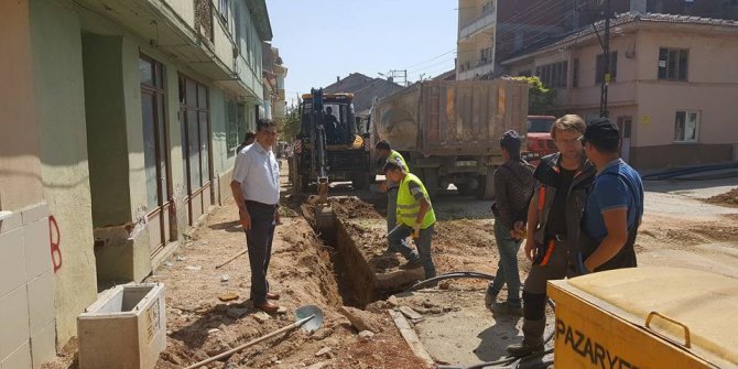 Pazaryeri’nde elektirik hatları yer altına alındı