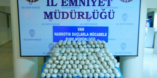 Van’da 101 kilo 350 gram eroin ele geçirildi