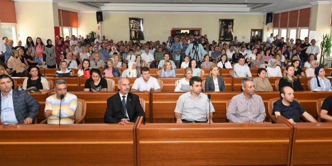 Edebali mesai arkadaşlarıyla bayramlaştı