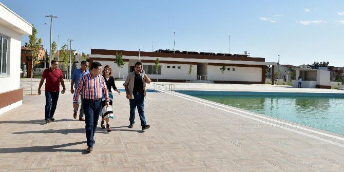 Tütüncü, Açık Yüzme Havuzunu İnceledi