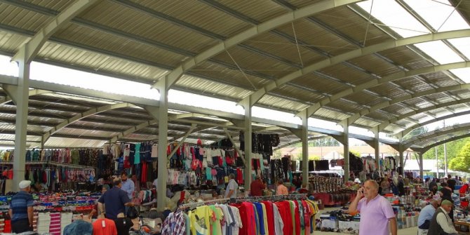 Hisarcık’ta kapalı pazar yeri hizmete girdi