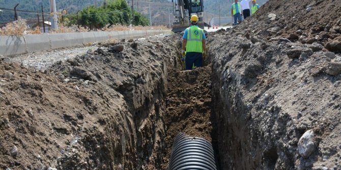 Adnan Menderes Mahallesi’ne yağmur suyu hattı