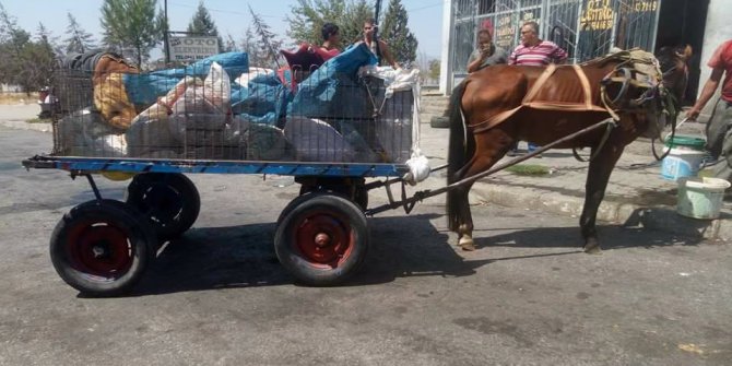 Otobanda at arabası ile yolculuk