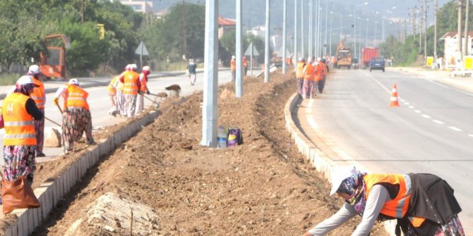 Çevre yolu güzelleştirme projesi tamamlanıyor