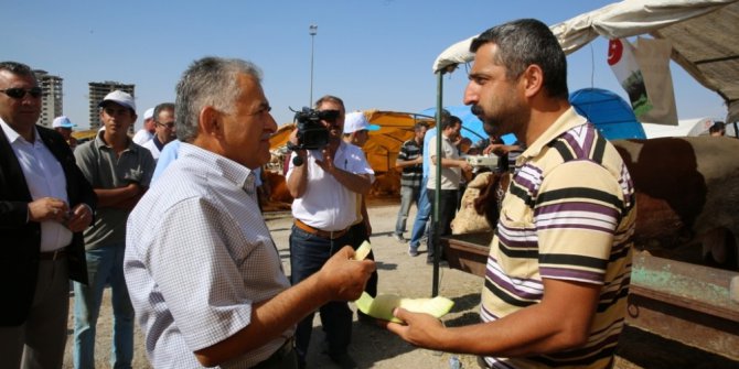 Başkan Büyükkılıç Serkent Kurban Pazarını denetledi