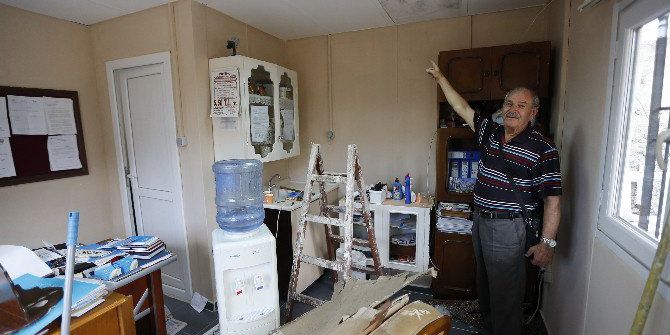 Hırsızlık Mağduru Muhtarın Ofisi Yenilendi