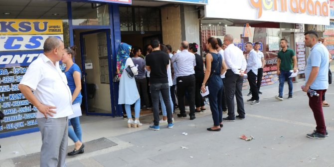 Güvenlikçi olmak için sıraya girdiler