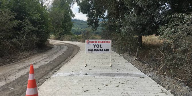 Bafra Belediyesinden 250 bin metrekare beton yol