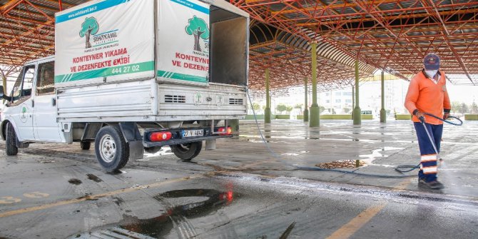 Şehitkamil’de kurban kesim yerleri dezenfekte ediliyor