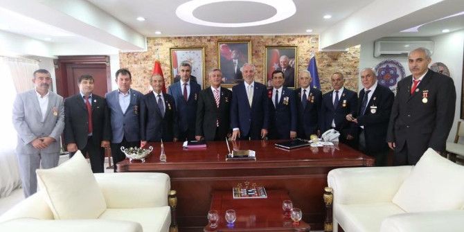 Gazilerden Başkan Saraçoğlu’na Ziyaret